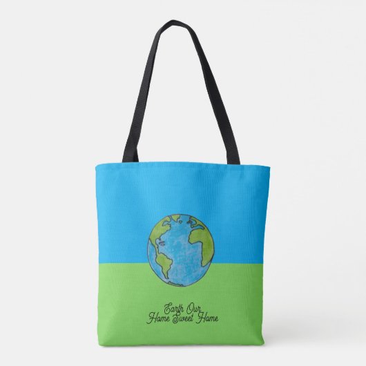 Aarde Ons Thuis Sweet Home Tote Bag (Achterkant)