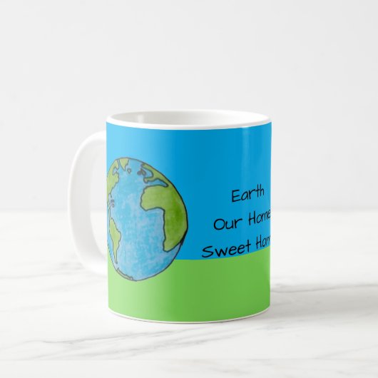 Aarde Ons Thuis Zo Zoet Koffiemok (Voorkant links)