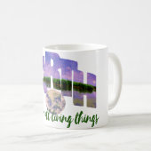 Aarde Onze blauwe zomerhemel en water Koffiemok (Voorkant rechts)