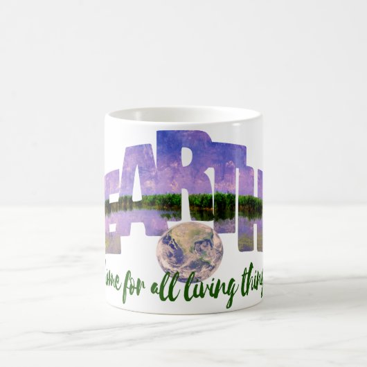 Aarde Onze blauwe zomerhemel en water Koffiemok (Center)