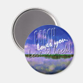 Aarde Onze blauwe zomerhemel en water Magneet (Voorkant / Achterkant)