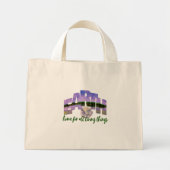 Aarde Onze blauwe zomerhemel en water Mini Tote Bag (Voorkant)