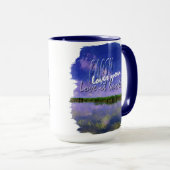 Aarde Onze blauwe zomerhemel en water Mok (Voorkant rechts)