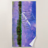 Aarde Onze blauwe zomerhemel en water Strandlaken (Voorkant)