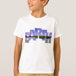 Aarde Onze blauwe zomerhemel en water T-shirt