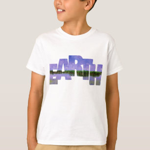 Aarde Onze blauwe zomerhemel en water T-shirt