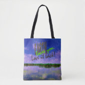 Aarde Onze blauwe zomerhemel en water Tote Bag (Voorkant)