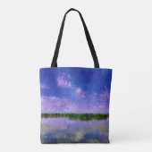 Aarde Onze blauwe zomerhemel en water Tote Bag (Achterkant)