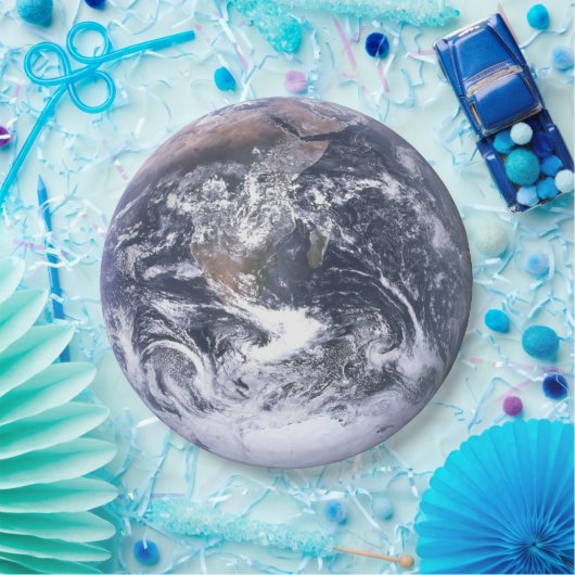 Aarde op aarde van ruimtevaartdagbladen, Borden Papieren Bordje (Feest)