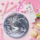 Aarde op aarde van ruimtevaartdagbladen, Borden Papieren Bordje (Feest)