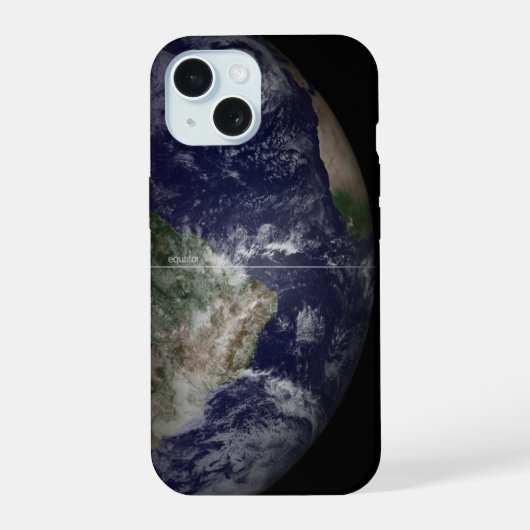 Aarde op haar equinox. iPhone 15 case (Achterkant)