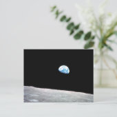 Aarde-opkomst Briefkaart (Staand voorkant)