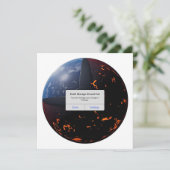 Aarde Opslag bijna Vol Feestdagenkaart (Staand voorkant)