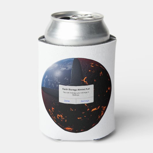 Aarde Opslag Bijna Volledig Blikjeskoeler (Blikje Voorkant)
