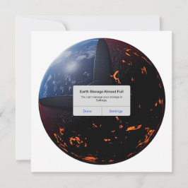 Aarde Opslag Bijna Volledig Feestdagenkaart