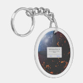 Aarde Opslag Bijna Volledig Sleutelhanger (Voorkant Links)