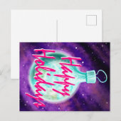 Aarde ornament Prettige Feestdagen ansichtkaart (Voorkant / Achterkant)