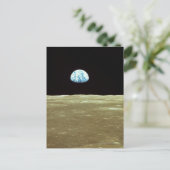 Aarde over Moon Briefkaart (Staand voorkant)