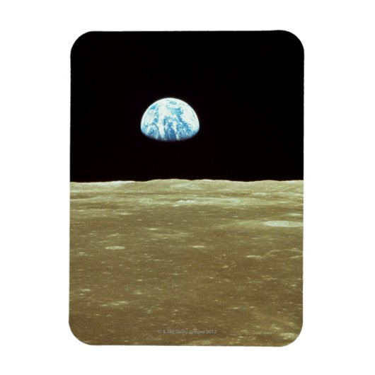 Aarde over Moon Magneet (Verticaal)