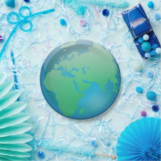 Aarde Papieren Bordje (Feest)