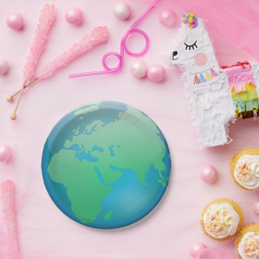 Aarde Papieren Bordje (Feest)