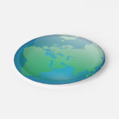 Aarde Papieren Bordje (Gekanteld)