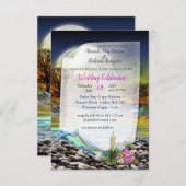 Aarde Planeet Element huwelijksuitnodiging Bedankkaart (Voorkant / Achterkant)