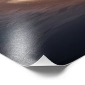 Aarde planeet vanuit de ruimte foto afdruk (Hoek)