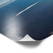 Aarde planeet vanuit de ruimte foto afdruk (Hoek)