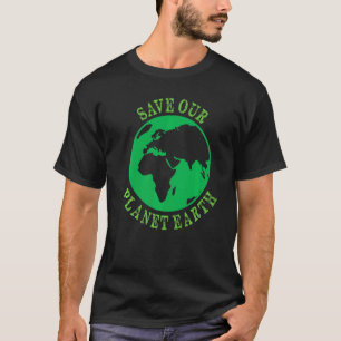 Aarde Planeet Veilig Wereld Vegan Vegetarisch Moed T-shirt