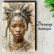 Aarde Prinses Decoupage
