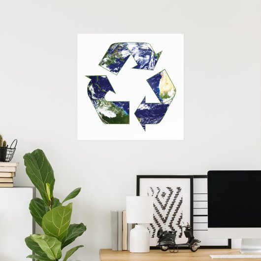 Aarde - Recycling Poster (Thuiskantoor)