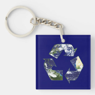 Aarde - Recycling Sleutelhanger