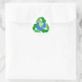 Aarde recycling symbool recyclen stickers (Tas)