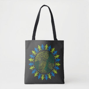 aarde redden tote bag