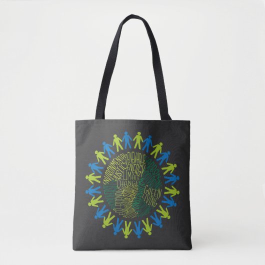 aarde redden tote bag (Voorkant)