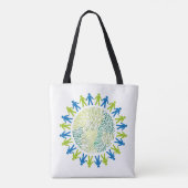 aarde redden tote bag (Achterkant)