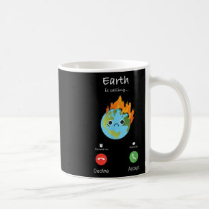 Aarde Roept Klimaatverandering Klimaatbescherming Koffiemok