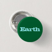 Aarde Ronde Button 3,2 Cm (Voorkant /achterkant)