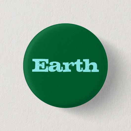 Aarde Ronde Button 3,2 Cm (Voorkant)