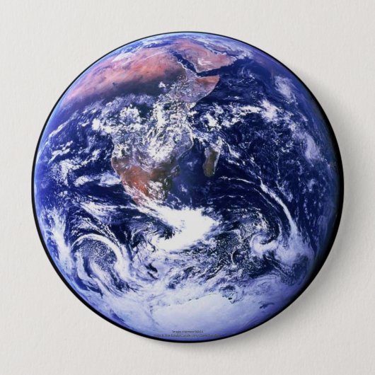 Aarde Ronde Button 4,0 Cm (Voorkant)