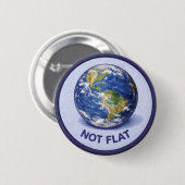 Aarde Ronde Button 5,7 Cm (Voorkant /achterkant)