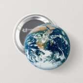 Aarde Ronde Button 5,7 Cm (Voorkant /achterkant)