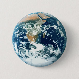 Aarde Ronde Button 5,7 Cm