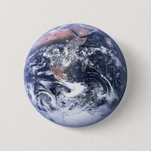 Aarde Ronde Button 5,7 Cm (Voorkant)
