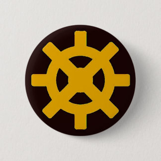 Aarde Ronde Button 5,7 Cm