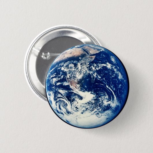 aarde ronde button 5,7 cm (Voorkant /achterkant)