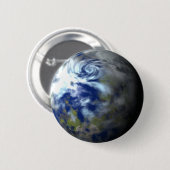Aarde Ronde Button 5,7 Cm (Voorkant /achterkant)