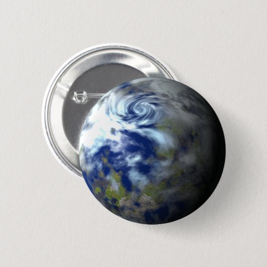 Aarde Ronde Button 5,7 Cm (Voorkant /achterkant)