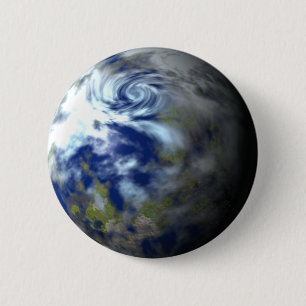 Aarde Ronde Button 5,7 Cm